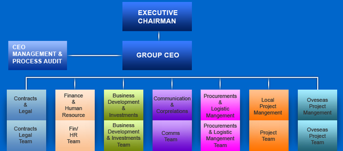 THE ORGANISATION CHART